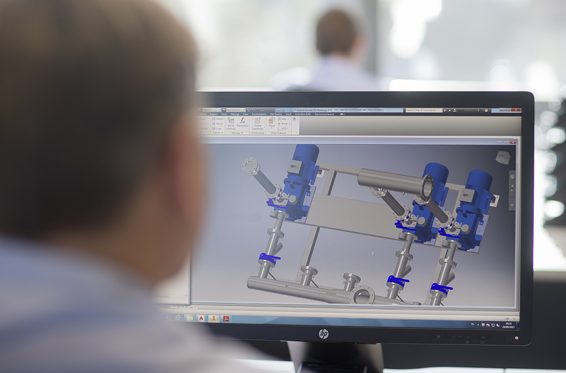 Engineering en isometrics aan het werk