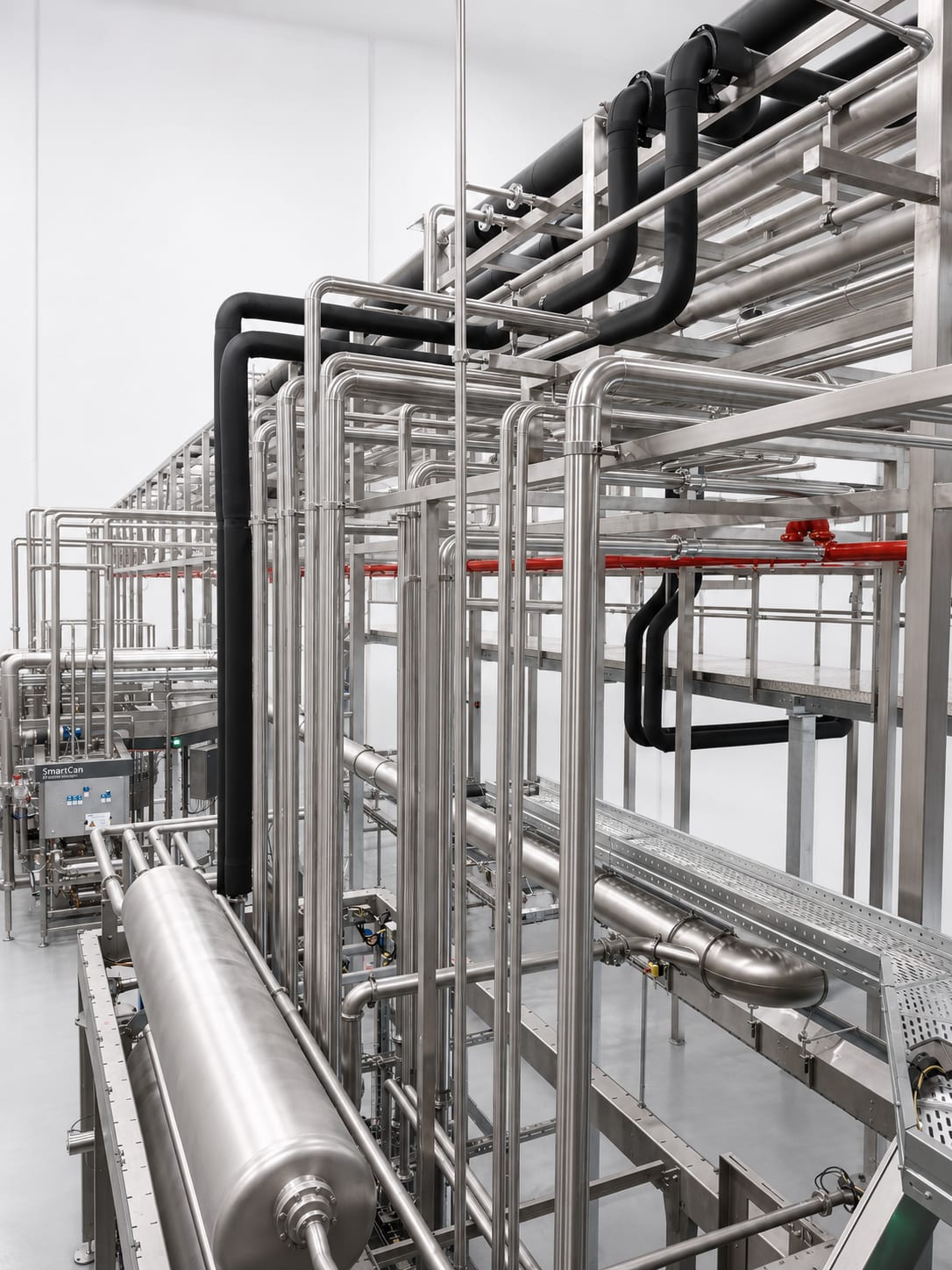 RVS piping installatie